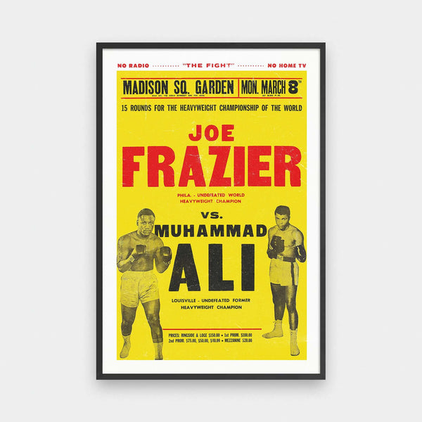 Ali Vs Frazier - boxing, color, featured, portrait print, poster, sports, Vintage - LNDN GRAY