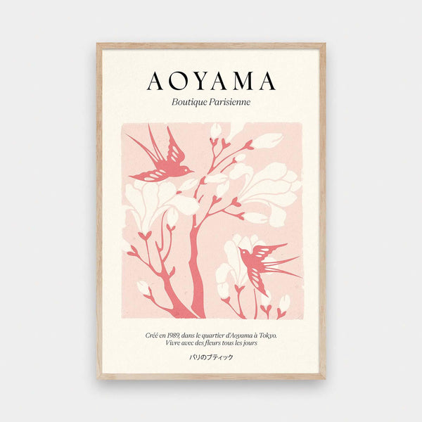 Flower Market Aoyamo - color, floral, Graphic, illustration, portrait print, poster, Travel - LNDN GRAY