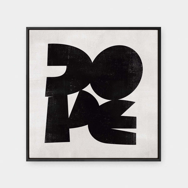 Dope - abstract, black and White, featured, quotes, square canvas - LNDN GRAY