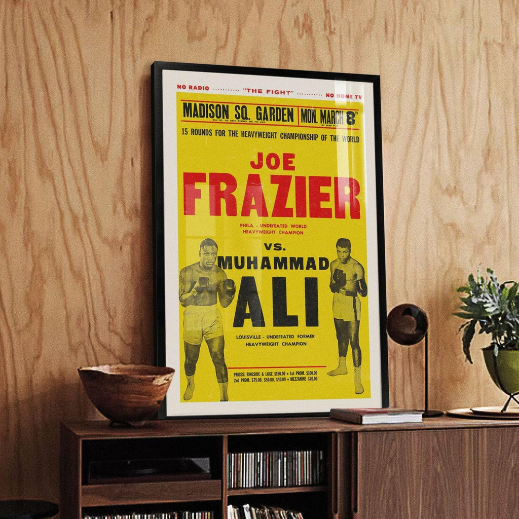 Ali Vs Frazier - boxing, color, featured, portrait print, poster, sports, Vintage - LNDN GRAY