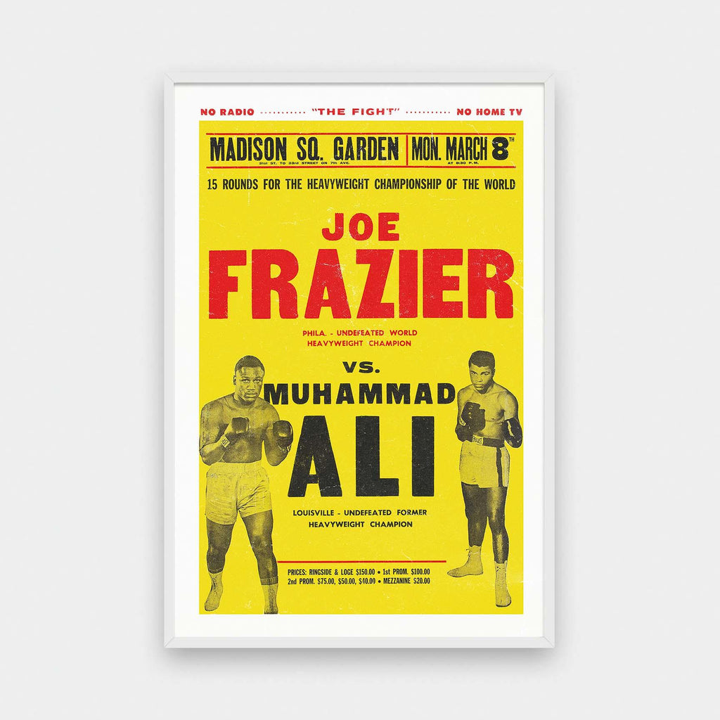 Ali Vs Frazier - boxing, color, featured, portrait print, poster, sports, Vintage - LNDN GRAY