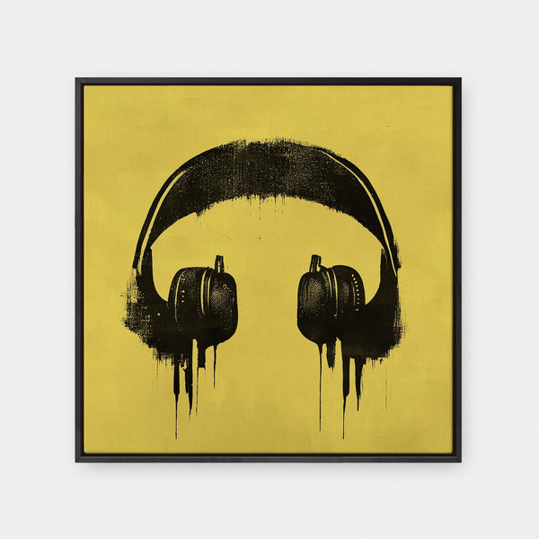 Street Beats - color, featured, fresh, Graphic, music, Office, painting, pop art, square canvas - LNDN GRAY