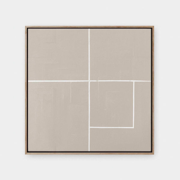 Cubism No.1 - abstract, Classical, featured, Office, painting, square canvas, Traditional - LNDN GRAY