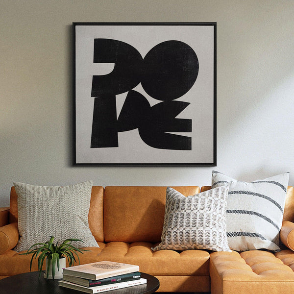 Dope - abstract, black and White, featured, quotes, square canvas - LNDN GRAY