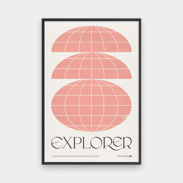 Explorer - color, Graphic, portrait print, poster - LNDN GRAY