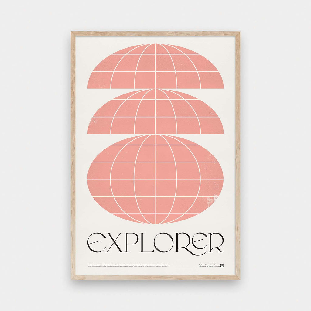 Explorer - color, Graphic, portrait print, poster - LNDN GRAY