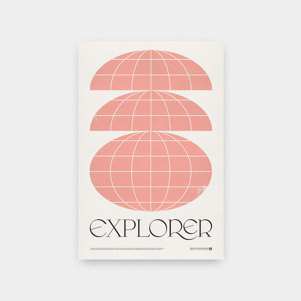 Explorer - color, Graphic, portrait print, poster - LNDN GRAY