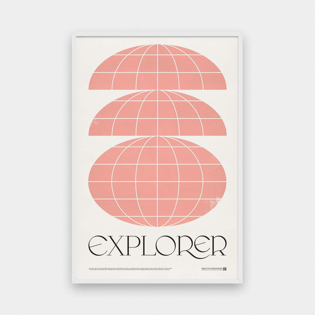 Explorer - color, Graphic, portrait print, poster - LNDN GRAY