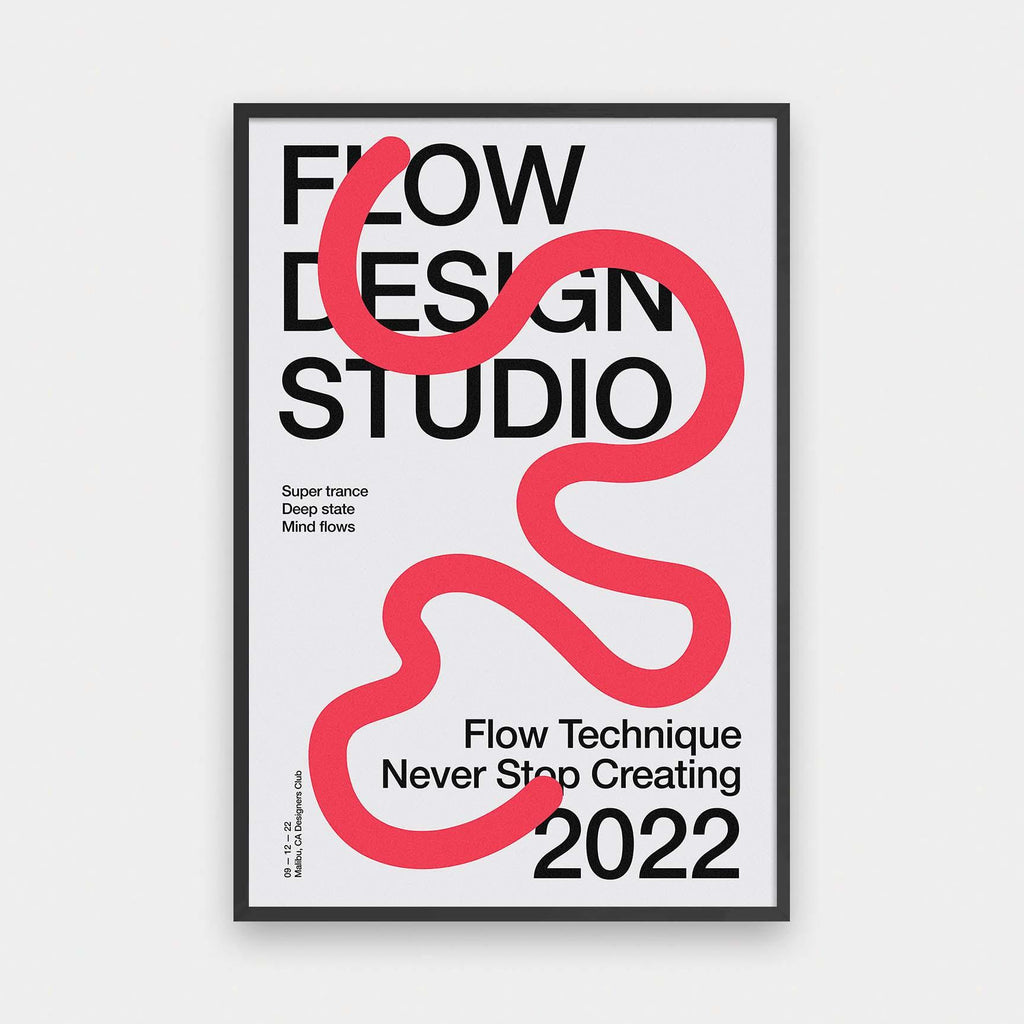 Flow Design Studio - color, featured, Graphic, Office, portrait print, poster, Typography - LNDN GRAY