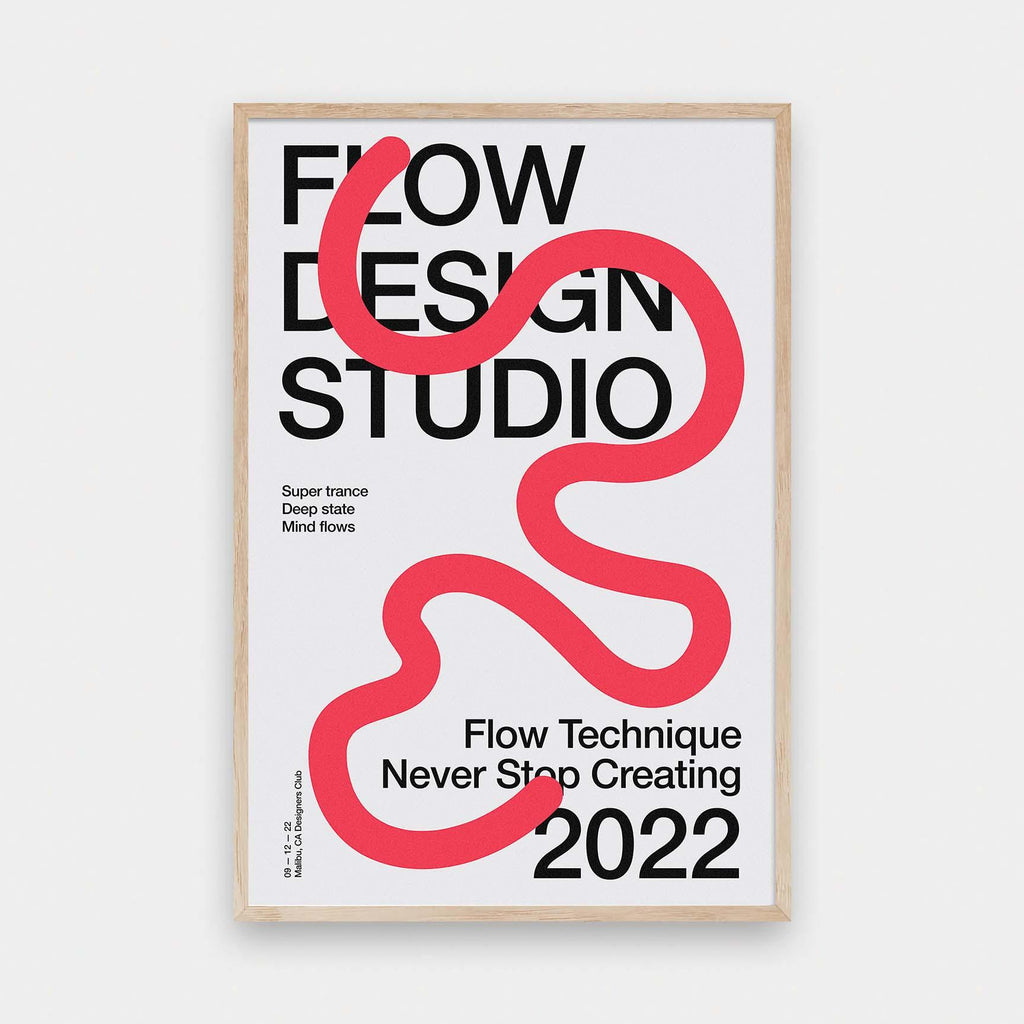 Flow Design Studio - color, featured, Graphic, Office, portrait print, poster, Typography - LNDN GRAY