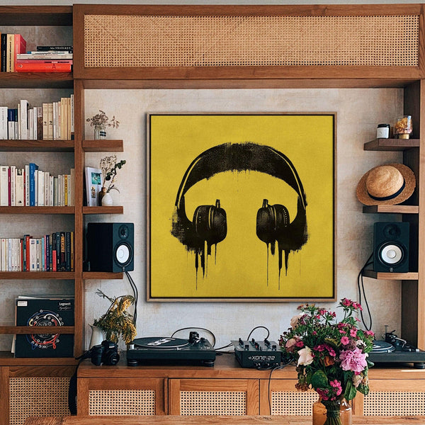 Street Beats - color, featured, fresh, Graphic, music, Office, painting, pop art, square canvas - LNDN GRAY