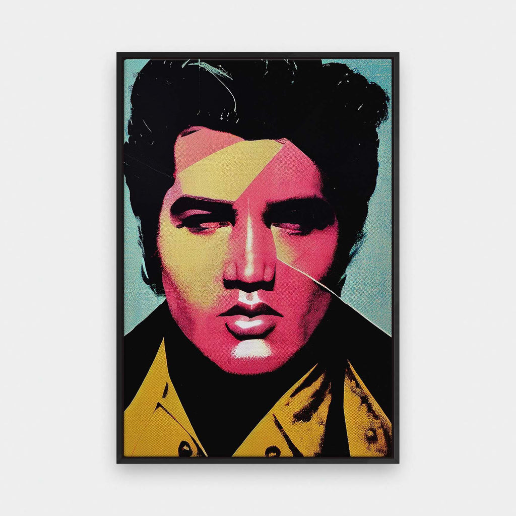 The King - color, Graphic, pop art, portrait canvas - LNDN GRAY