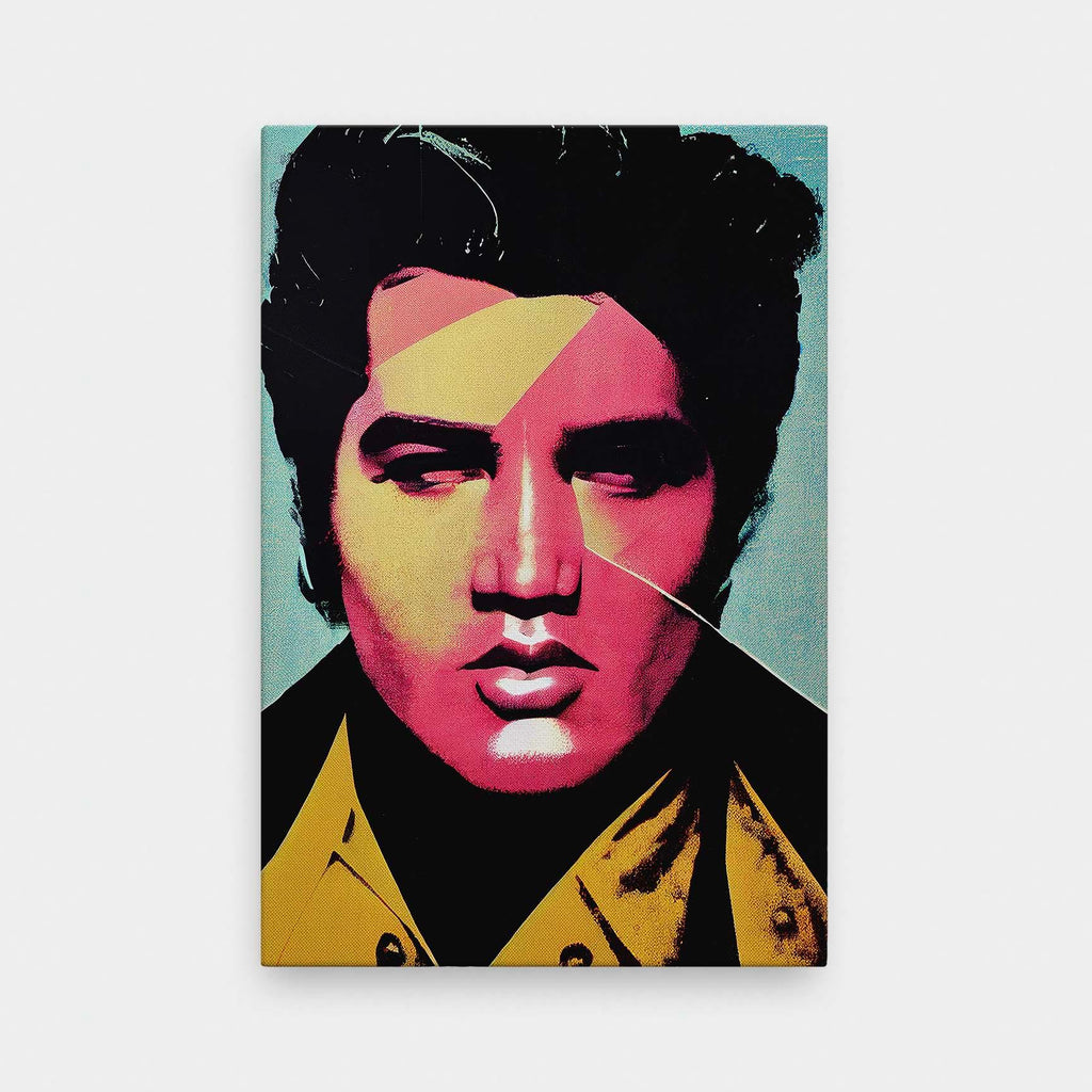 The King - color, Graphic, pop art, portrait canvas - LNDN GRAY