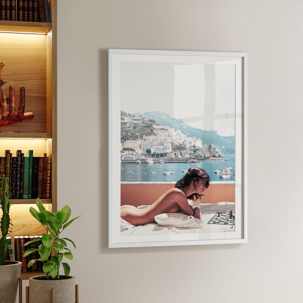 Morning Mate - beach, Cities, color, featured, fresh, girl, Nude, photography, portrait print, poster, Travel - LNDN GRAY