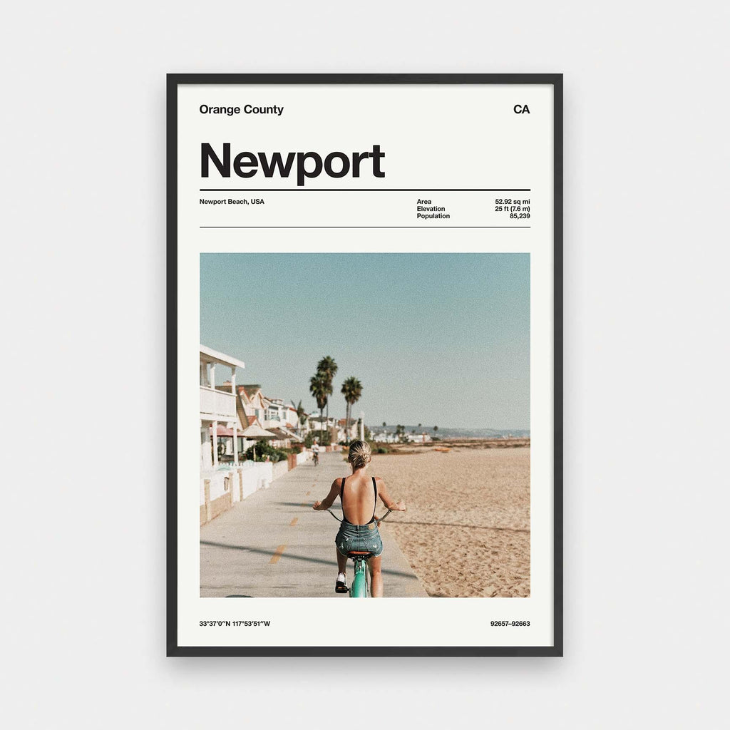 City Specs Newport - beach, Cities, color, photography, portrait print, poster - LNDN GRAY
