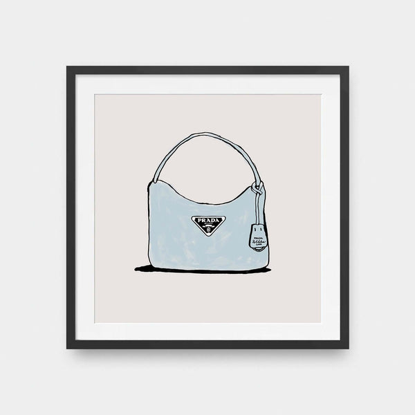 Prada Purse - color, Fashion, illustration, square print - LNDN GRAY