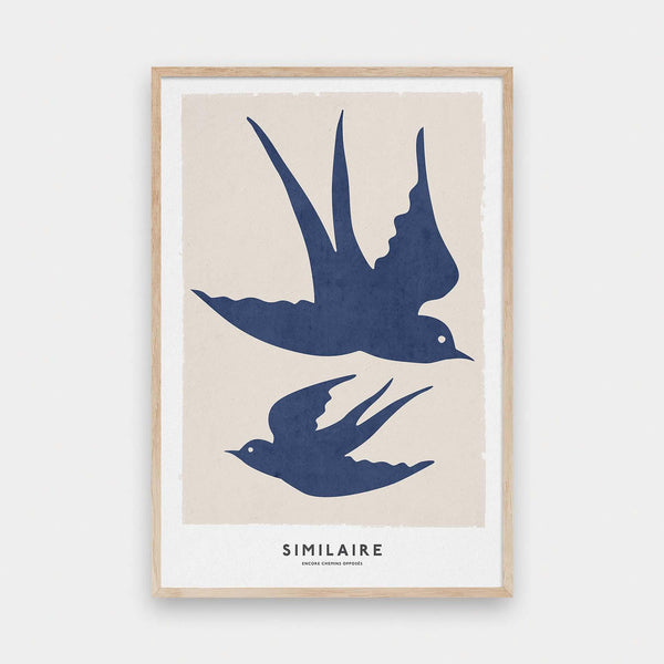 Same yet opposite - color, featured, illustration, portrait print, poster - LNDN GRAY