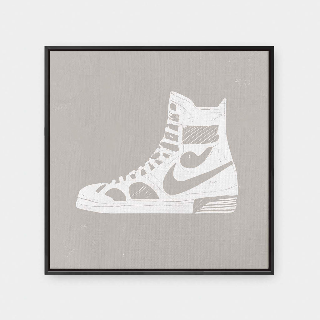 Sneaker Head No.1 - color, Graphic, Office, painting, pop art, square canvas - LNDN GRAY