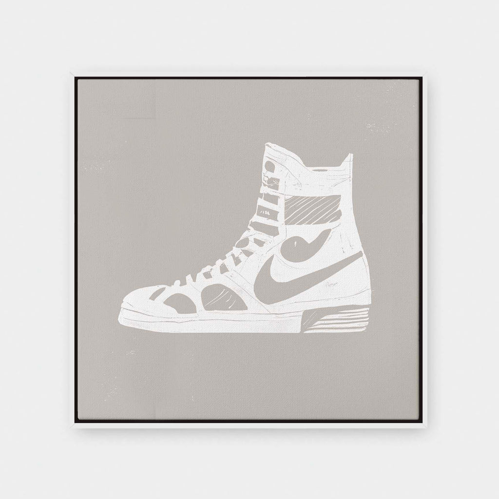 Sneaker Head No.1 - color, Graphic, Office, painting, pop art, square canvas - LNDN GRAY