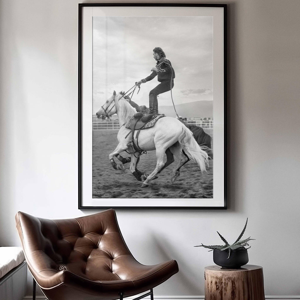 Stallion - black and White, featured, fresh, photography, portrait print, Vintage - LNDN GRAY