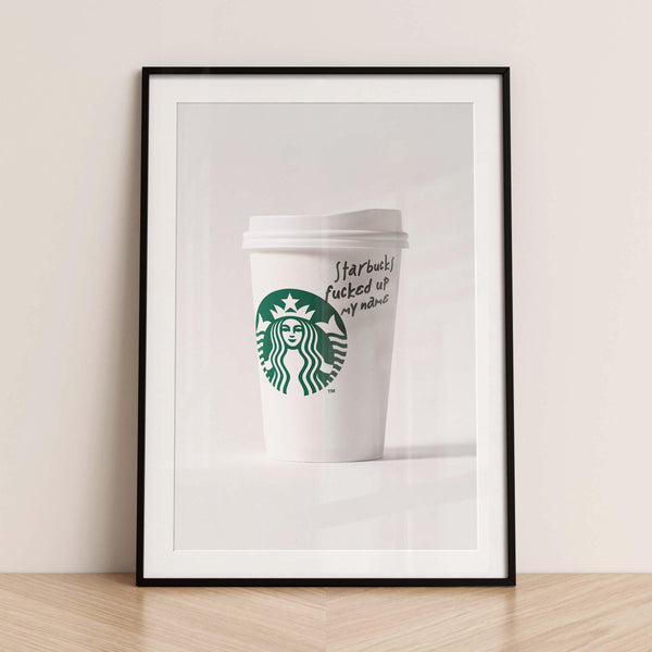 A Latte Confusion - featured, Graphic, Office, pop art, portrait print, poster - LNDN GRAY