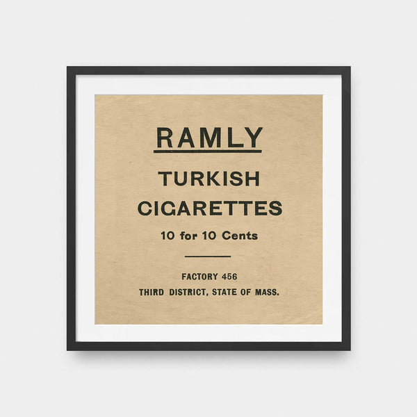 Turkish Cigarettes - poster, square print, Vintage - LNDN GRAY