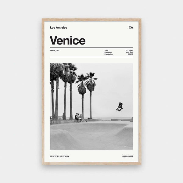 City Specs Venice Beach - beach, black and White, Cities, photography, portrait print, Travel - LNDN GRAY