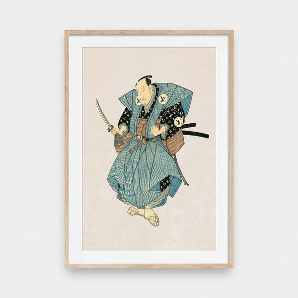 Fashion Warrior - color, illustration, portrait print, Vintage - LNDN GRAY