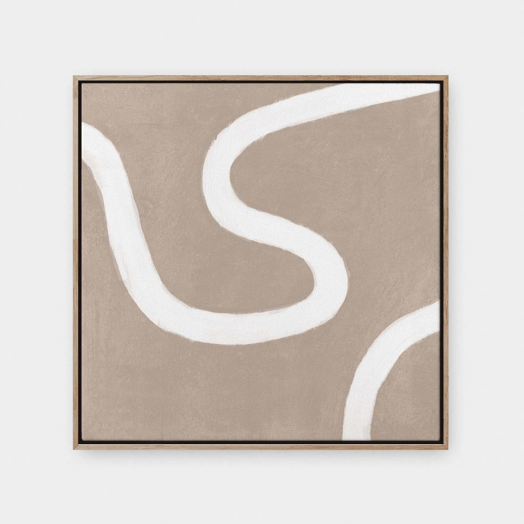 Wayfinder No.1 - abstract, color, painting, square canvas - LNDN GRAY