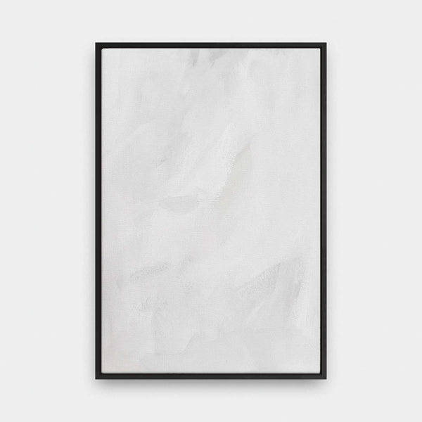 White Wash - abstract, black and White, painting, portrait canvas - LNDN GRAY
