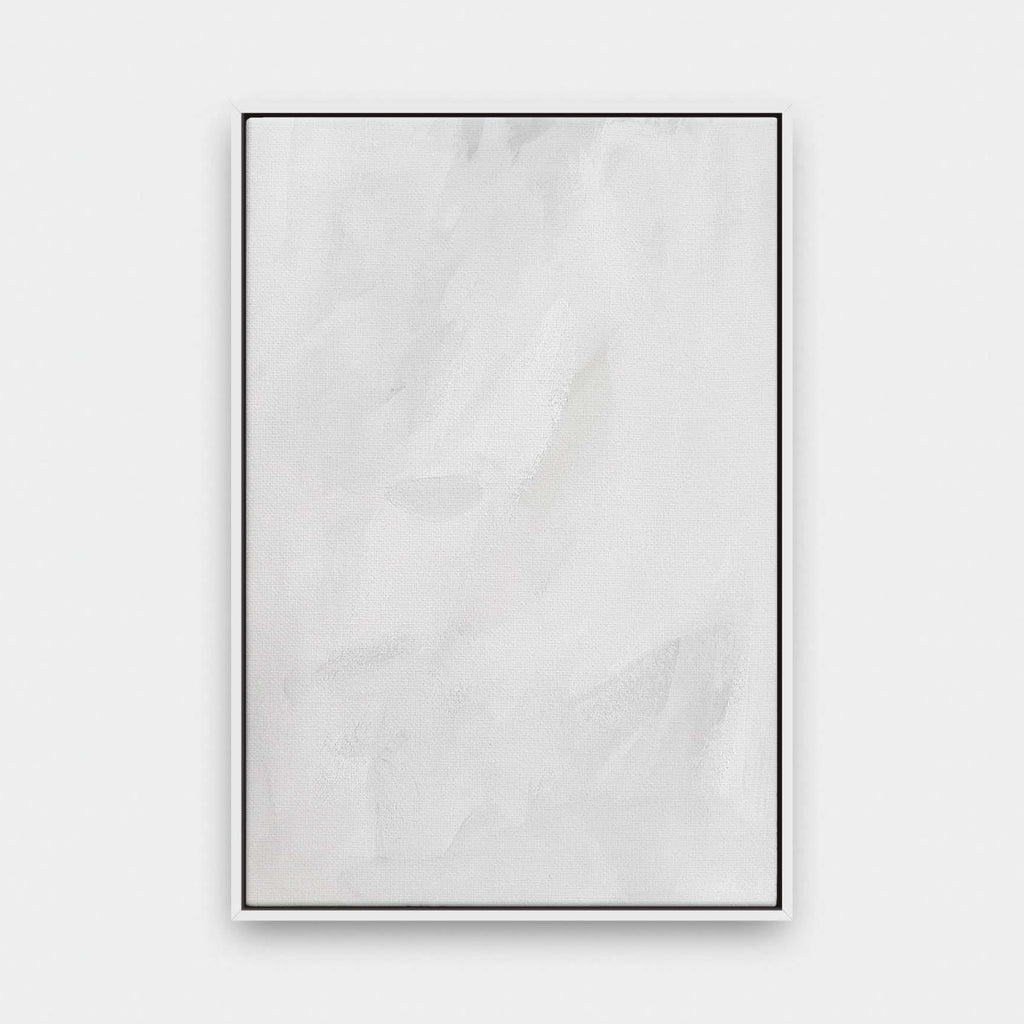 White Wash - abstract, black and White, painting, portrait canvas - LNDN GRAY